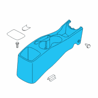 OEM 2015 Hyundai Accent Console-Rear Diagram - 84637-1R010-8M