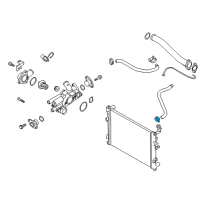 OEM Kia Spectra5 Clamp-Hose Diagram - 253313D041