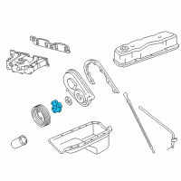 OEM Chevrolet S10 Hub-Crankshaft Pulley Diagram - 10028930