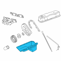 OEM 1986 Chevrolet Celebrity Pan Asm-Oil Diagram - 10044683