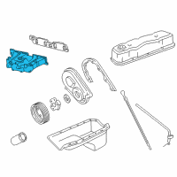 OEM 1986 Chevrolet Astro Manifold Asm, Intake Diagram - 10039804