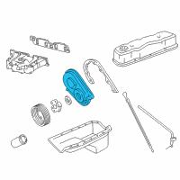 OEM 1986 GMC S15 Cover Asm-Engine Front Diagram - 10044603