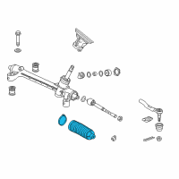 OEM Honda HR-V Dust Seal Set, Tie Rod Diagram - 53429-T5B-003