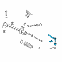 OEM Honda HR-V End Complete, Tie Rod Diagram - 53560-T7J-003