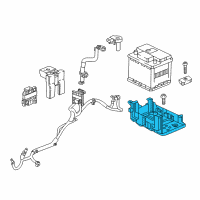 OEM 2019 Chevrolet Spark Battery Tray Diagram - 42359359