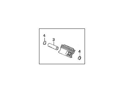 Acura 13010-RDA-A00 Piston Set (STD)