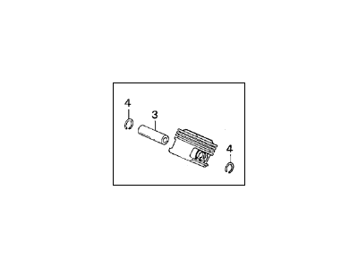 Acura 13010-RJA-000 Piston Set (STD)