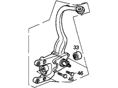 Acura 52345-SW5-A00 Arm A, Right Rear (Lower)