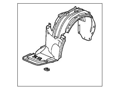 Acura 74151-SZ5-A00 Fender, Left Front (Inner)