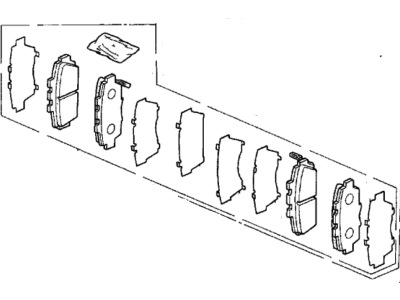 Acura 45022-SM5-525 Front Disc Brake Pad Kit