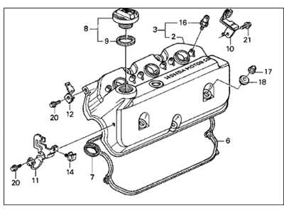 Acura 12030-PY3-000 Gasket Set, Head Cover