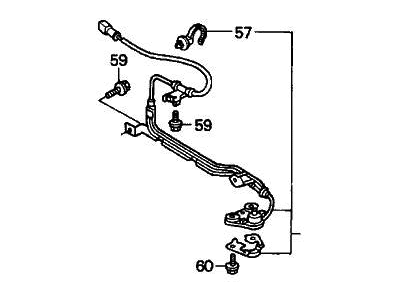 Acura 57475-SW5-950 Sensor Assembly, Left Rear
