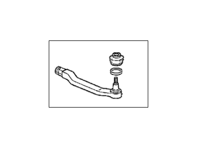 Acura 53560-SL5-003 End, Driver Side Tie Rod (Musashi)