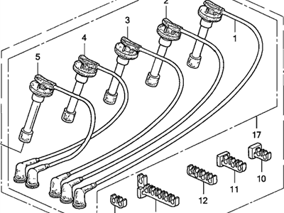 Acura 32722-PV1-A01 Wire, Ignition