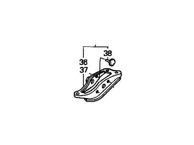 Honda 52676-SV7-A00 Bracket, L. RR. Trailing Arm