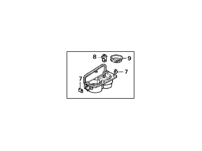 Acura 77230-SW5-A01ZB Holder Assembly, Cup (Chamois Gray)