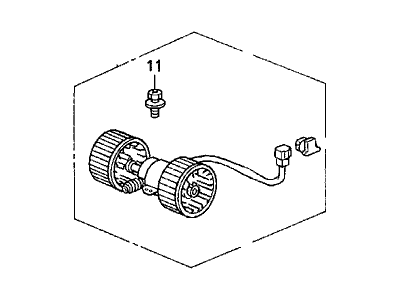 Acura 79310-SW5-A01 Motor Assembly, Fan (With Fan)