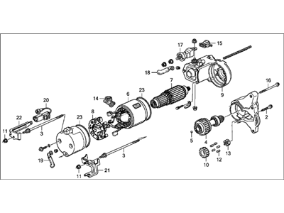 Acura 06312-P5G-003RM Starter Motor Assembly (Reman)