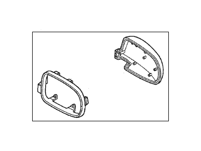 Acura 76201-SW5-J21ZK Housing, Passenger Side (Granite Silver Pearl)