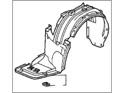 Acura 74101-SZ5-000 Fender, Right Front (Inner)