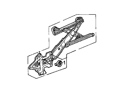 Acura 72711-SL9-003 Regulator, Right Rear Door Power
