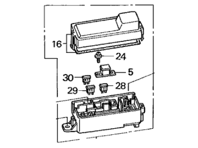 Acura 38230-SW5-003 Box Assembly, Absfuse