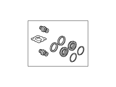 Acura 01463-STX-A01 Caliper Set, Front