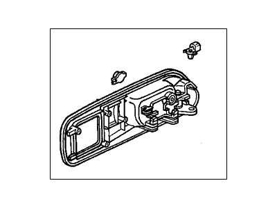 Acura 72165-S3V-A72ZA Handle Assembly, Left Front Inside (Graphite Black)