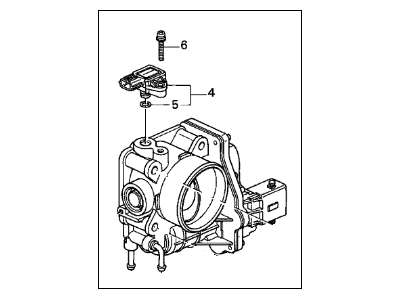 Acura 16400-RDM-A01 Body Assembly, Throttle Electronic Control