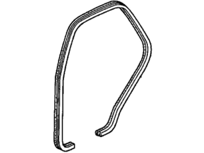 Acura 72855-S3V-A01ZA Seal, Left Rear Door Opening (Graphite Black)