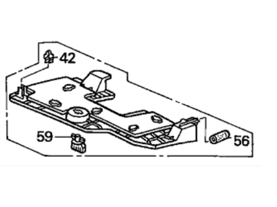 Acura 77320-S3V-A10ZA Cover Assembly, Driver (Lower) (Black)