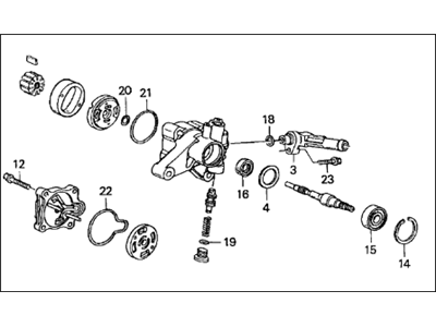 Acura 56110-PGK-A01 Pump Sub-Assembly, Power Steering