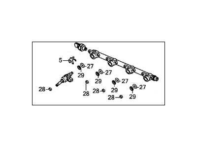Acura 16011-5A2-305 Pipe, Fuel