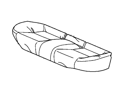Acura 82131-TX6-A12ZA Cover, Rear Seat Cushion Trim (Sandstorm)