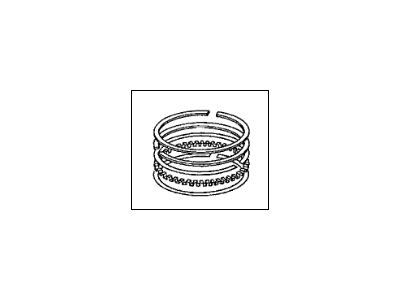 Acura 13021-RZP-004 Ring Set, Piston (Over Size) (0.25) (Riken)