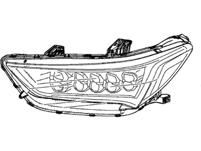 Acura 33100-TY2-A51 Passenger Headlamp