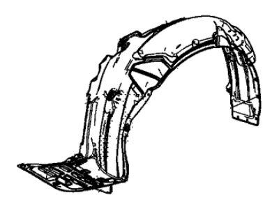 Acura 74150-TY2-A50 Fender L, Front Inner
