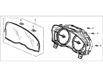 Acura 78100-TY2-A41 Meter Assembly Combination