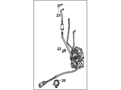 Acura 72110-SK8-A03 Lock Assembly, Right Front Door (Mitsui Kinzoku)