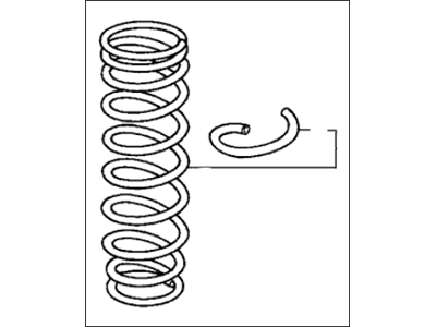 Acura 52441-SK8-A11 Spring, Rear (Mitsuboshi Seiko)
