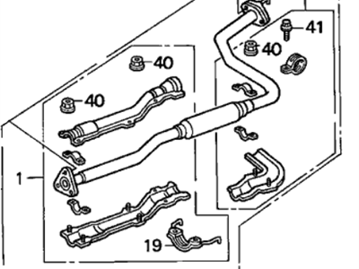 Acura 18220-SK8-A22 Pipe B, Exhaust