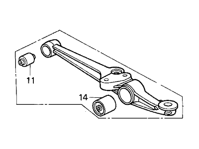 Acura 51365-SK7-010 Arm, Left Front (Lower)