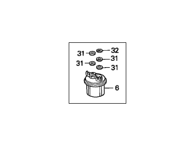 Acura 16010-SS1-K52 Filter Set, Fuel