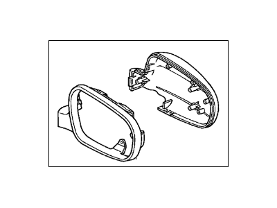 Honda 76201-S04-Y24C6 Cover Set, Passenger Side (Nighthawk Black Pearl)