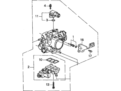 Acura 16410-P8E-A02 Throttle Body Sub