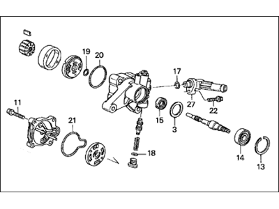 Acura 56110-P8E-A01 Pump Sub-Assembly, Power Steering