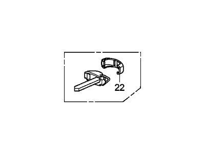 Acura 35113-TK4-A50 Key, Emergency (Blank)