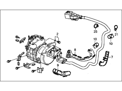 Acura 38810-R9C-A01 Compressor, Complete