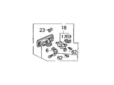 Acura 72160-SP1-013ZA Handle Assembly, Left Front Inside (Graphite Black)