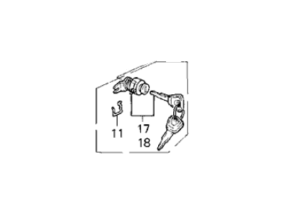 Acura 72180-SP1-A03ZC Handle Assembly, Driver Side (Outer) (Sirius White Pearl)